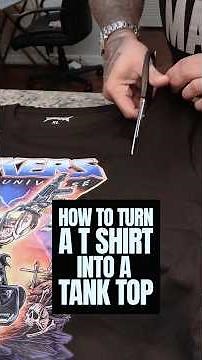 How to Cut a T-Shirt Into a Tank Top ✂️