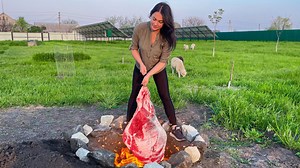 28K views · 955 reactions |  15 Hours Of Roasting A Huge 12kg Leg Underground! Meat Delicacy Enjoy watching my favorite viewers! ❤️ | Victoria in the kitchen | Facebook