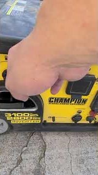 How to use my champion 3100 watt inverter generator