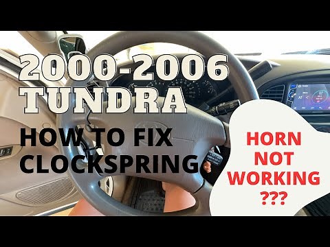 How To Replace Clockspring (spiral coil) on 2000 - 2006 TUNDRA