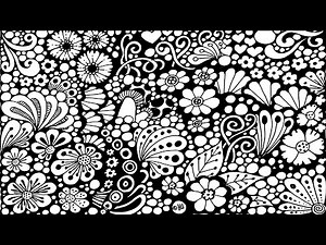 Floral zentangle art | zentangle patterns | How to draw zentangle