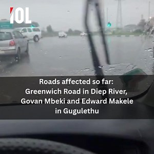 🌧️ CAPE TOWN WEATHER AND TRAFFIC UPDATE 🌧️ Motorists have been urged to watch their speed and following distance, and to drive with their headlights on as heavy rain lashes the Western Cape. So far, the City of Cape Town has confirmed the following roads are flooded: • Greenwich Road in Diep River • Govan Mbeki and Edward Makele in Gugulethu • Klipfontein Road in Gugulethu • Manitoba close in Portlands, Mitchell's plain The wet conditions are expected to continue for the next few days. IOL.co.