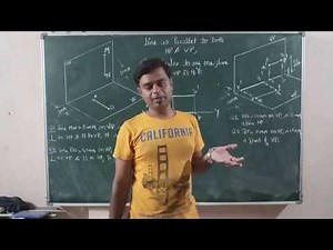 2.Engineering Drawing: Line Parallel to HP & VP, Perpendicular -Exercise 2nd Lec