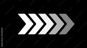 Animated arrows for the overlay video layer. swipe up animation. Blinking arrow navigation.