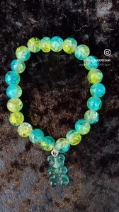 Kids Crackle Bead Bracelets With Charm - Etsy UK