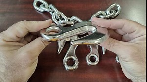 MarineNow Stainless Steel 316 Eye Chain Grab Hook 1/4", 5/16", 3/8", 1/2"