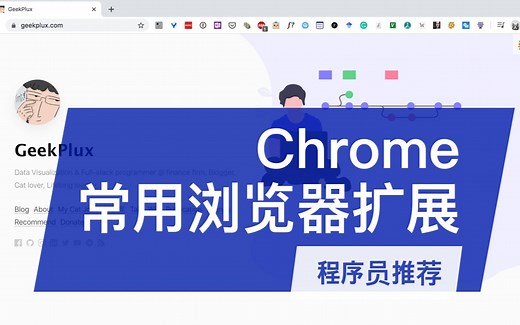 Chrome 浏览器常用扩展插件 | extensions | 程序员推荐 | GeekPlux vlog