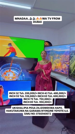 MNADA wa TV za Pili kutoka Dubai na Bei Zake