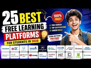 25 Best FREE Learning Platforms for Students in 2026 🎓 (100% Free) ‪@moneymitranetwork‬