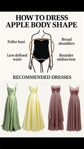 dresses for apple body shape