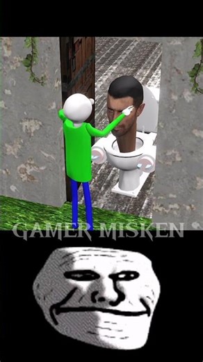 Toilet Vs Baldi In Granny House | troll face edit 🤣 #grannyhouse #trollface #shortvideo