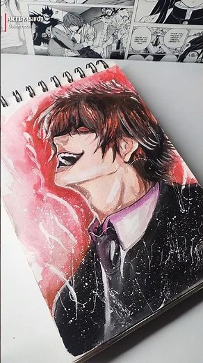 How to draw - Light yagami from death note #deathnote #lightyagami #kira #viralshort