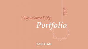 Communication Design Portfolio - Femi Gada