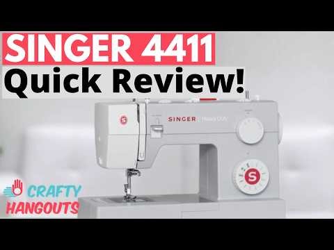 SINGER 4411 Quick Review