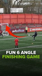 A Fun 6 Ball Finishing Challenge ⚽️🚀⁠ ⁠ Test your players with this fun exercise to see how many goals they can score from 6 different angles using a variety of finishes! | Football DNA