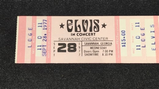 A rare piece of music history 🎶 An unused ticket from #ElvisPresley scheduled September 28, 1977, concert, a show that never happened after his passing just a month earlier. This iconic collectible comes with a Certificate of Authenticity. 💫 🗓️ Auction closing: 29th September, 7pm. 🔗 Bid now: https://bit.ly/3VDuTwx. | Lloyds Auctions