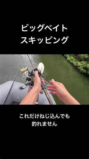 オーバーハングの奥にビッグベイトをねじ込む【バス釣り】#fishing #釣り#bassfishing #bigbait #doubleh #mir
