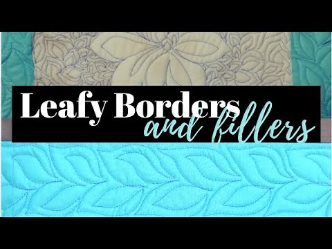 Quilting Leafy Border Design & Filler: Free-motion Challenge Quilting Along with Angela Walters