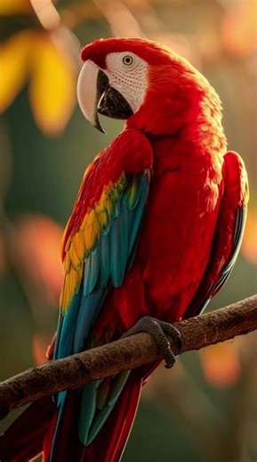 Wild Macaw Parrot Close-Up | Rainforest Nature Video #wildlife