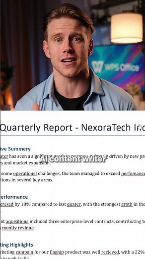 WPS AI, banish your nightmares. #wpsoffice #ai #aitools #tech #worklife