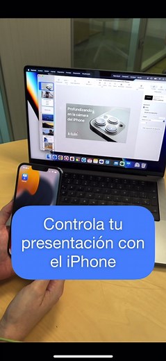 ¿Sabías que puedes controlar una presentación con el iPhone? 🤩🙌🏼 #aprendecontiktok #mac #iPhone #tipsandtricks #truck #iphonetips #keynote