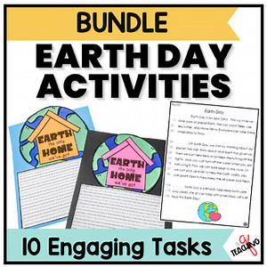 Earth Day Reading Writing Printable Craft Activities 1st 2nd 3rd 4th Grade