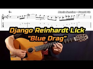Blue Drag Django Reinhardt Lick - Gypsy Jazz Guitar Lesson - Jazz Manouche Tutorial