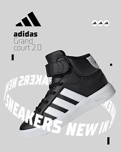 🤸Izdržljive i udobne, #adidas Grand Court 2.0 dječije patike su spremne za sve dnevne avanture. 👟 Pronađite ih već danas u Sport Vision radnjama i online na: https://bit.ly/3YZeSDr | Sport Vision BIH