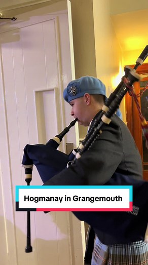 Celebrating Hogmanay in Grangemouth with Bagpipes