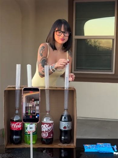 14 Mentos and Root Beer Challenge