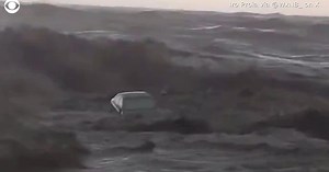 Cars wash into the sea as "powerful" storm Daniel slams Greece