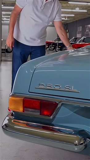 Unique Cars of Palm Beach on Instagram: "1970 Mercedes Benz 280SL Pagoda, all Matching numbers to the Data card (included 4 original Data cards), Automatic Transmission with Original Air Conditioner, Horizon Blue Color Code 304 with New Navy Blue Leather interior, New Blue Soft Top, We did a cosmetic Comprehensive restoration, paint correction and Brand new Interior, great undercarriage still wears the factory Cosmoline, New Period correct Phoenix Tires, Original Becker radio with Bluetooth, Bra