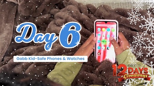Day 6 of my 12 Days of Giveaways is here, and today’s prize is perfect for all you parents out there. It’s a phone that’s safe for your kids! Gabb Wireless safephone has all the features you want, and protects them from all the things you don’t. Enter now for your chance to win and your kid will be the happiest (and safest) kid on the block! #Ellens12Days ellenshop.com/Day6 | Ellen DeGeneres