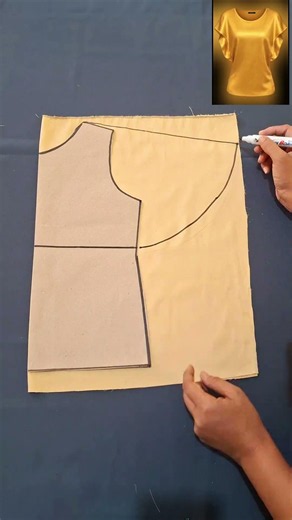 simple elegant blouse pattern.#sewing #tutorial #fashion #shortvideo