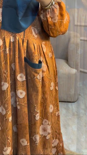 Citrus vibes only 🍊✨ #modesty #gown | Intisaar