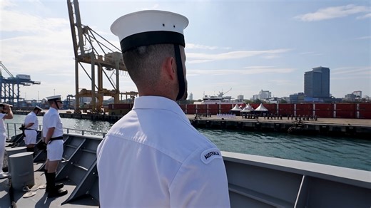 8.6K views · 147 reactions | Thank you to the people of Makassar, and the Indonesian National Military, for welcoming HMAS Perth into your port. Together we celebrated 75 years of friendship. 75 years of working together to build a region that is peaceful, stable, prosperous and respectful of sovereignty and international law. Strong partnerships like ours enable us to do our job and ensure we are stronger together. | Royal Australian Navy | Facebook