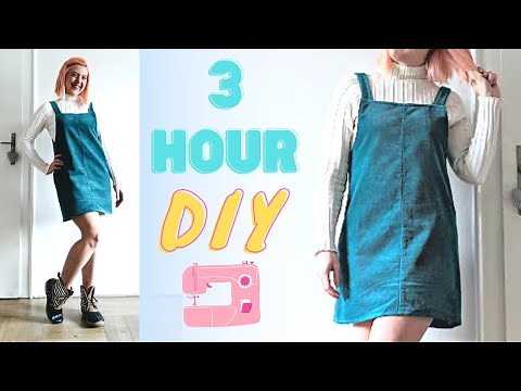 How to Sew an Overall Dress from a Pattern OR without a Pattern: The Absolute Beginner's Tutorial