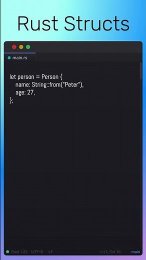 Rust Structs Example