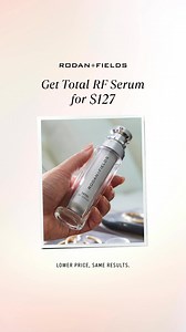 Try Total RF Serum for 20% off—discount in cart. Clinically tested to reduce lines, even tone & boost firmness. | Rodan Fields