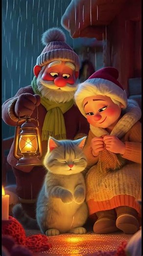 Маша танцует под искрящимся дождем 😲 #ai #shorts #cutecat