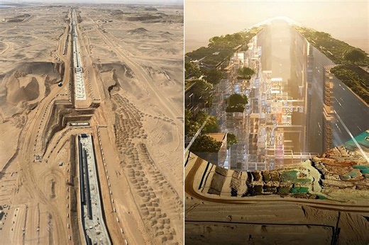 What The Line, Saudi Arabia's Megacity in the Tabuk Desert, Looks Like in 2025