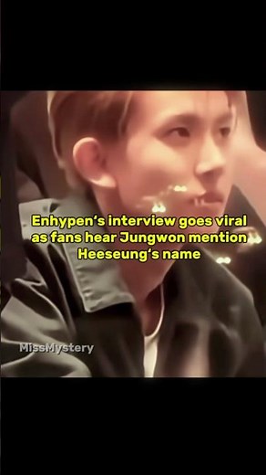 ENGENEs hear Jungwon mention former member Heeseung #enhypen #jungwon #heeseung #evan #hybe #belift