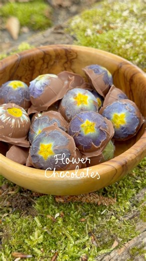 FLOWER CHOCOLATES DIY RECIPE #tutorial #spring #recipe