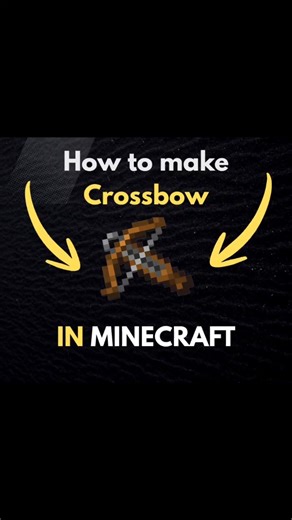 How to make a Crossbow in Minecraft #foryou #minecraft #minecraftshorts #shorts