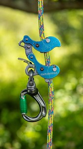 Akimbo set up 🩵 Demo @mickarblife #honeybros #rockexotica #akimbo #arborist #treeclimber #climbinggear | Honey Brothers Ltd - Arboricultural Equipment Specialists