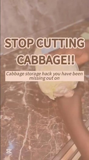 How to Store/preserve Cabbage : Vegetable storage hack.