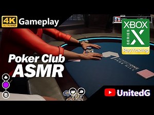 ASMR Poker Club | Rain, Lounge, Casino, Relaxing etc. | Poker Club Xbox Series X Gameplay in 4K