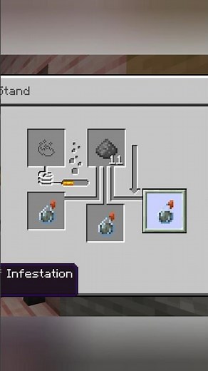 How To Make Potion of Infestation in Minecraft 🐛 #minecraft ‪@GODSAYANYT23‬