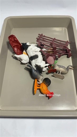 ASMR Farm Animal Toys Unboxing ✨ #oddlysatisfying #animaltoys #youtubeshorts