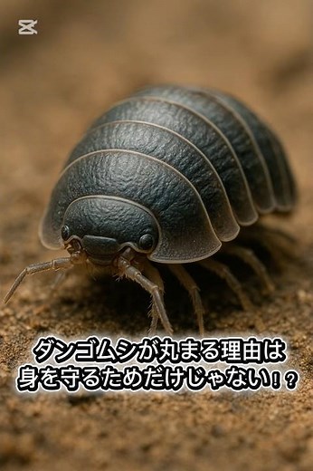 ダンゴムシが丸くなる理由は身を守るためだけじゃない！？